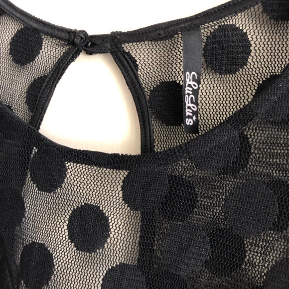 •SOLD• Lulus In Hot Dot-Tee Long Sleeve Dress - Picture 5 of 6